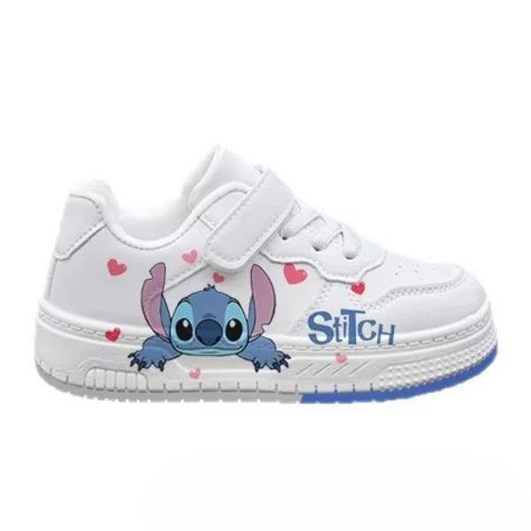 Lilo Stitch Boy Girl Shoes Disney Cartoon White Sneakers Running Sports Shoe for Children Gifts Kids Footwear Everyday Outfits Children Gifts