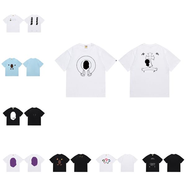 

Designer T-Shirts Men's Fashion T-Shirts Printed Loose Round-Neck Summer Short Sleeves Street Sleeve Clothes Fashion Trendy Couple's T-Shirt Loose Short Sleeves, Style 10