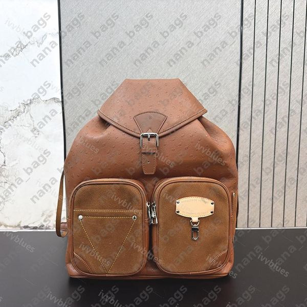 

Fashion Backpacks For Men And Women Exquisite Charm Design Backpack With Classic Letters High Quality And Versatile Backpack For Outdoor Travel, Deep brown