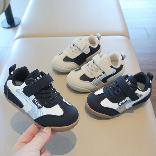 

Free Shipping Boys Kids Shoes Girls Casual Running Sneakers Vegans Children Youth Big Kid gum Shoe Toddlers Preshcool Runner Trainers Black White Eur22-32, Gray