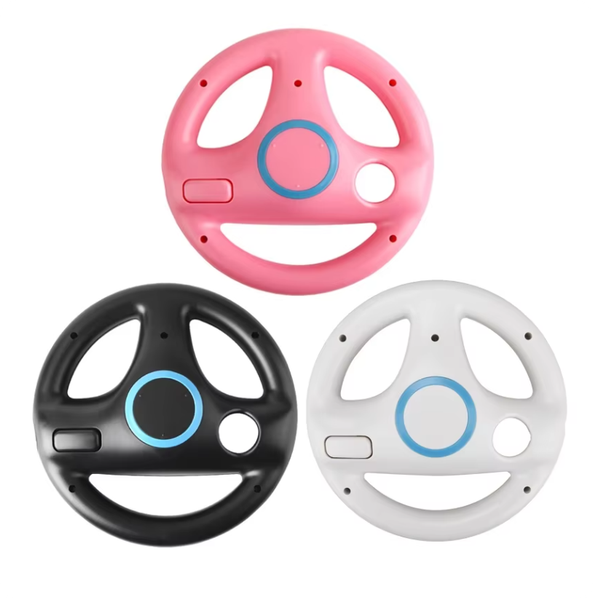 Steering Wheel For Wii Remote Controller Mario Kart Racing Games Black White Racing Wheel Plastic Innovative Exciting