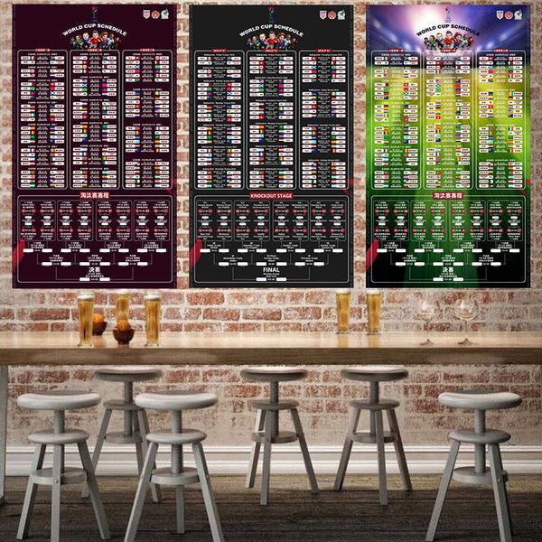 2026 World Cup Schedule Flag Hanging Banner Bar Decoration Fan Souvenir Hanging Cloth T260306