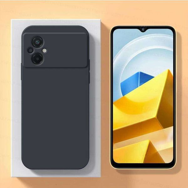 For Case M5s M3 M4 Pro 4G 5G Shockproof Liquid Silicone TPU Phone Back Cover Poco M5 H260305