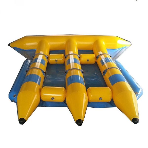 Exciting Water Sport Games Inflatable Flying Fish Boat Hard wearing Towable Flyfish For Kids And Adults with Pump