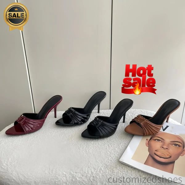 

dress shoes designer heels women Sandals sandals Designer High Heels Women Open Toe Stiletto Heel 8.5cm Classic Metal Letters Sandal Fashion Stylist Shoes size 35-41, #2