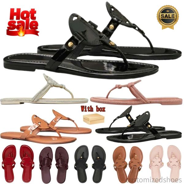 

Sandals designer sandals Slippers sandal slipper with box Womens designer slides fashion Summer Beach Casual Designer Slippers top quality black white sandals 42