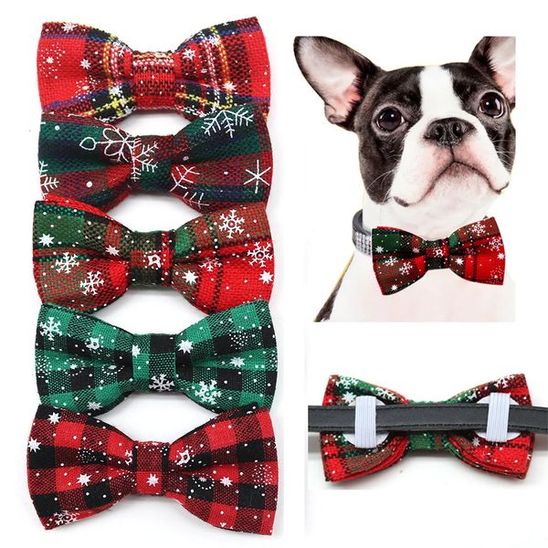50/100pcs Christmas Dog Bows Removable Collar Pet Bow Tie Accessories Supplies Small Bowties 260306
