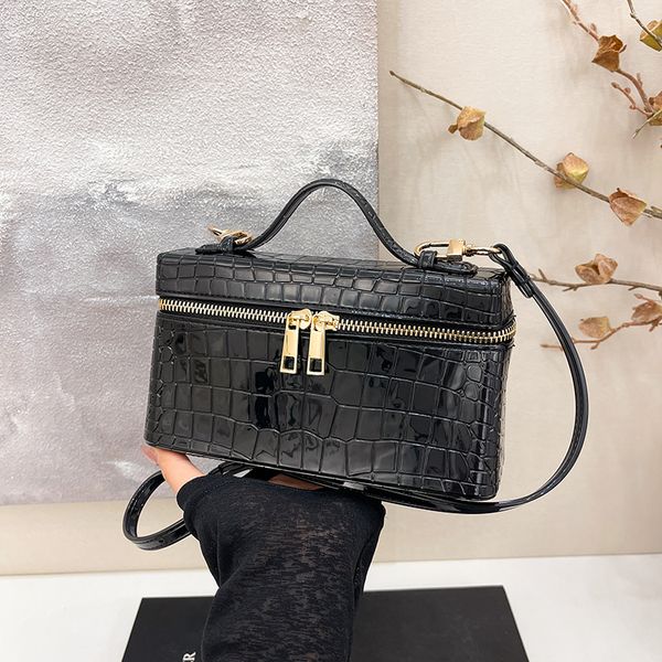 

Fashionable Womens Crossbody Makeup Pouch Durable Water-resistant PVC Material, Pink