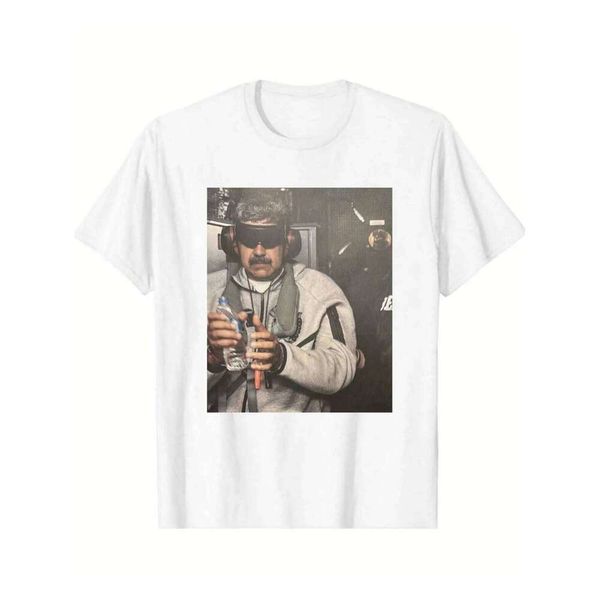 Nicolas Maduro Handcuffed on Warship Graphic T-shirts, Men's Tee, 100% Heavy Cotton T Shirt, Mens Clothes