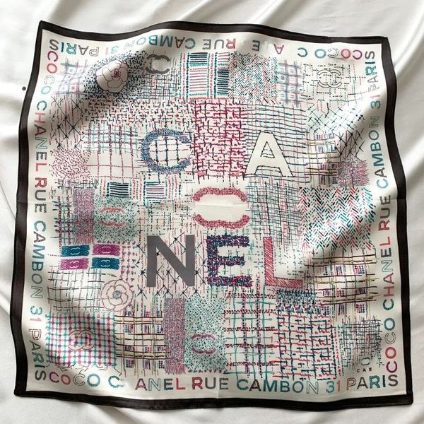 

High Quality Silk Designer Letters Print Floral Silk Scarf Headband For Women Fashion Long Handle Bag Scarves Paris Shoulder Tote Lage Ribbon c91e