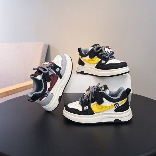 

Free shipping 2026 New Kids Sports Sneakers Boys Girls Fashion Casual Shoes Non-slip Soft Sole Toddler Walking Shoes size26-37, Gray
