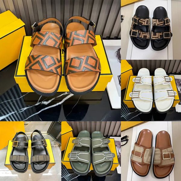 

Designer Sandals sandal Slippers Slides For Men Women Fashion Classic Floral Slides Flats Leather Rubber Red Black White Flip Flop Beach Shoes Loafers Size 35-42, #1