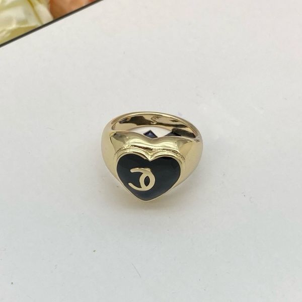 

Luxury Letters Designer Band Rings for Women Girls 18K Gold Letter Geometry Crystal Diamond Love Ring Jewelry