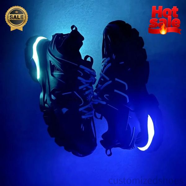 

dress shoes Designer shoes sneakers casual mens shoes Luxury Designer Shoes Men Women Sneakers Trainers Casual Sports Shoes Black White Blue Sneaker with box 35-45, 8 without led