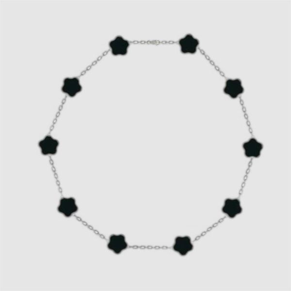 

Pendant Necklaces Designer Jewelry 10 Flower leaf clover Necklace Fashion Classic Necklace chain Charm Gold Silver Plated for Women