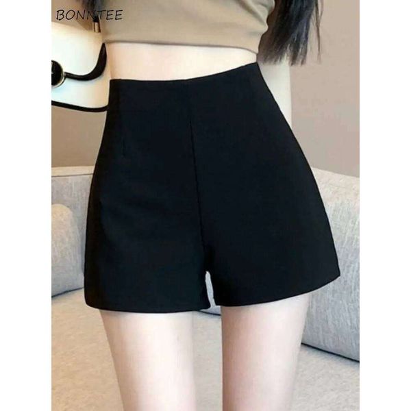 XS-5XL Shorts Women Classic Elegant Office Solid Comfortable Streetwear Simple Holiday Popular All-match European Style Leisure J260306