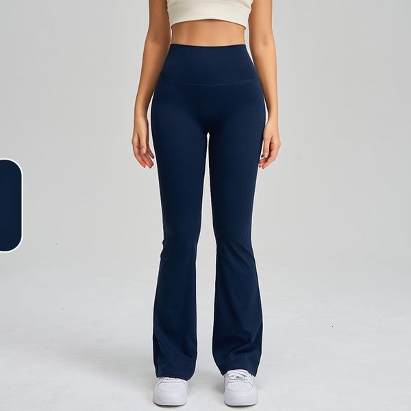 Yoga Flared Pants for Women High Waist Butt-Lifting Casual Slim-Fit Wide-Leg Pants with Stretch