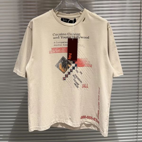 2026ss Hole Washed T-Shirt Men Women High Quality Heavy Fabric Top T Shirt Tee Tops