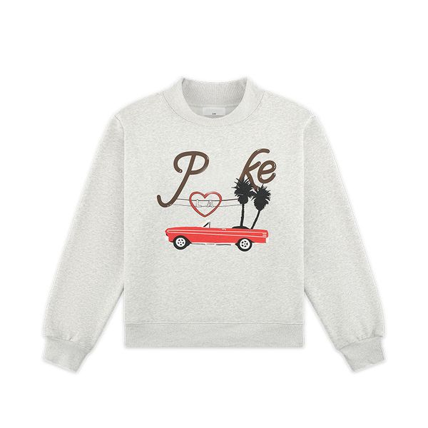 

26SS High Quality Luxury Designer Cotton Parkes Sweatshirt Womens Casual Hoodie Sport Fitness Pattern Letter Print Parked Crewneck Pullover Hooded Sweater Tops tn, Beige