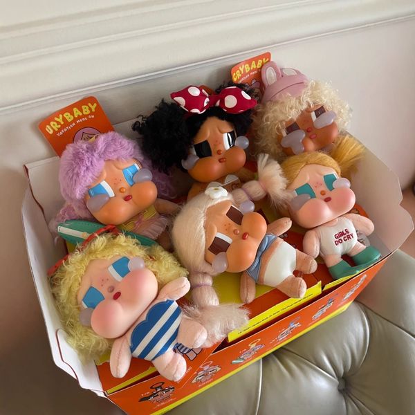 New Crybaby Vacation Mode OnCRYBABY Series Vinyl Plush Keychain Gift Blind Box Toy