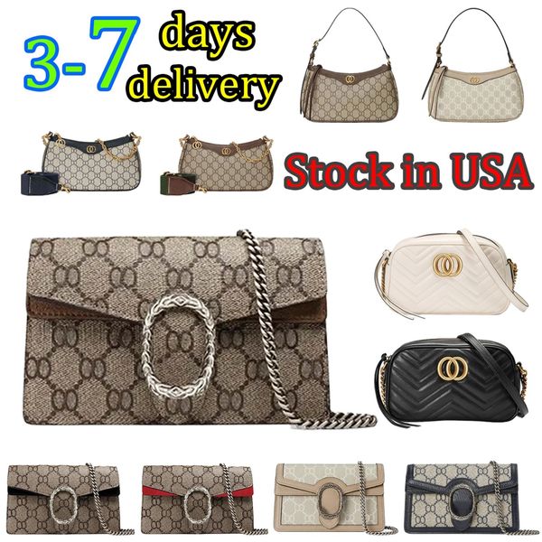 

designer bag Dionysus Luxury Bag Shoulder Bag High Quality Women's handbag Purse Canvas Cowhide leather crossbody chain bag classic designer wallet, #10