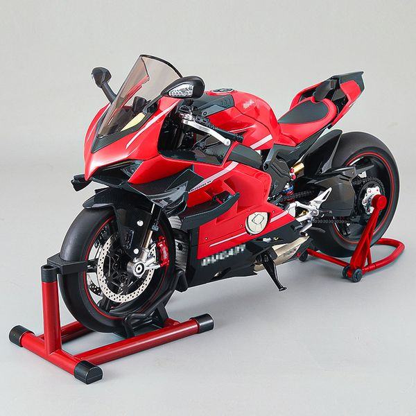

Dynamic Alloy Model Motorcycle 1:7 Scale Supercar Simulation Model Collection Ornament Children's Educational Toy, Red