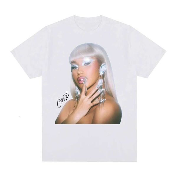 Cardi B album TShirt Street Hip-hop Rapper Short Sleeve Korean StyleTees Top Summer 100%CottonTshirt Sudaderas ComfortableTees Z260313
