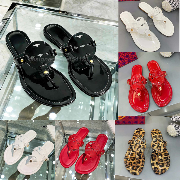 

Designer Sandals Mens Slippers Summer Slides Flip Flops Luxury Flat Thick Bottom Embroidered Printed Metal Velcro sliders Women Dress Shoes, Color 20