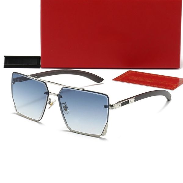 

Men Sunglasses Designer Lunettes De Soleil Sunglasses Women Luxury Beach Sun Glasses Trendy Square Metal Legs Letter Design Eyeglasses Driving Vacation Travel