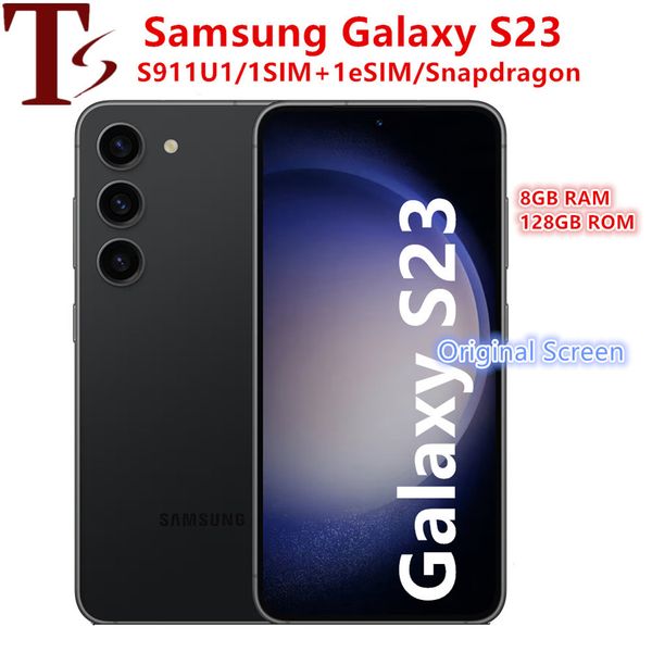 Refurbished Samsung Galaxy S23 5G S911U1 6.1" 128/256/512GB 8GB Snapdragon NFC Octa Core Original S23 cellphone