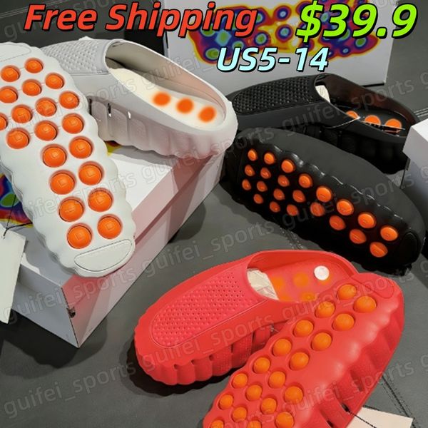 

Desginer Sliders Mind 001 Slides Mind001 Slippers Mind 002 Soft Rubber Tech Sandals Solar Red Light Bone Smoke Grey Black Slide Mens Women Summer Shoes Big Size 14, #4