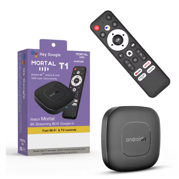 T1 Android 16 Smart Home Theater TV Box AllwinnerH313 Google Assistant Netflix Streaming Bluetooth Media Player 2G 16G 2.4G5G Wifi