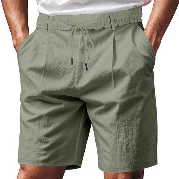 Independent Essential Shorts American Style Loose Casual Essentials Shorts Men's Designer Shorts Linen Summer Breathable Beach American Style Khaki Shorts Men