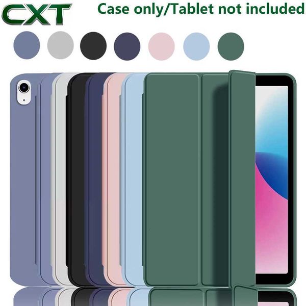 Tri-fold flip tablet case For iPad 10 11 A16 Air 6 5 4 109 102 9 8 7 6 5 Gen 97 2017 2018 Air 3 2 1 Mini 6 5 Silicone cas C260908