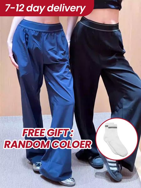 

High Waist Yoga Pants for Women Full Length Straight Leg Casual Sweatpants Fashion Joggers Wrinkle Resistant Athletic Trousers, Light pink