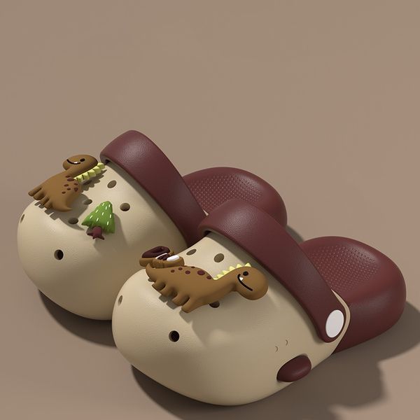 

Kids Dinosaur Clogs Cute Dino Decor Lightweight Waterproof Non-slip EVA Boys Girls Summer Beach Pool Shoes Breathable Casual Home Birthday Gift, Pink