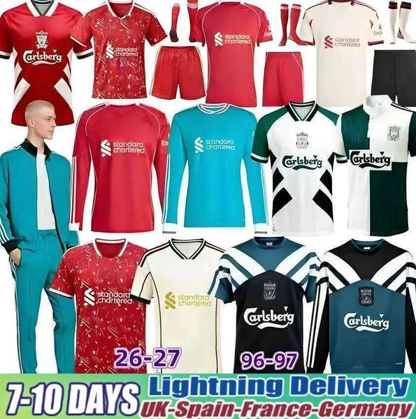 Liverpool Kit 25 26 27 Soccer Jerseys Mohamed Salah ISAK Wirtz Ekitike SZOBOSZLAI LFC Football Jersey MAC ALLISTER VIRGIL Camiseta GAKPO Kerkez Frimpong Kid DARWIN