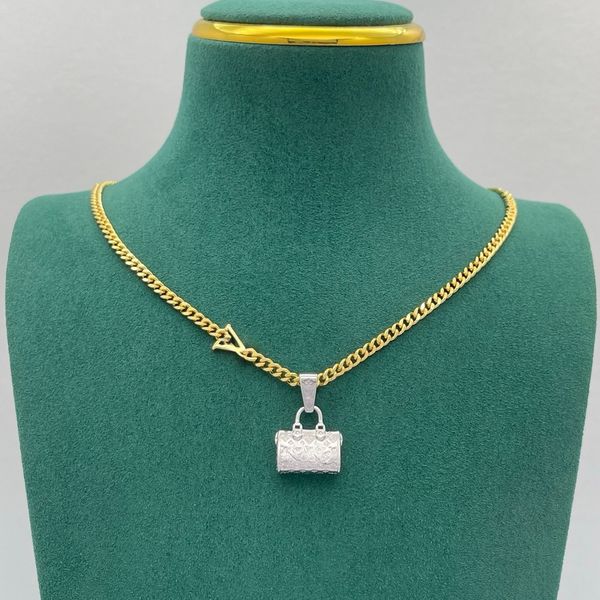 

Designer Pendant Necklace Luxury Women Letter Choker chain Brand Necklace 18K Gold Plated Jewelry Birthday Gift