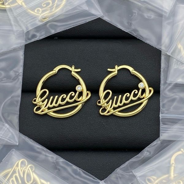 

Luxury Hoop Earrings Classic Design Stud Earrings for Women New Style 18K Gold Earrings High Quality Elegant Party Gift Jewelry