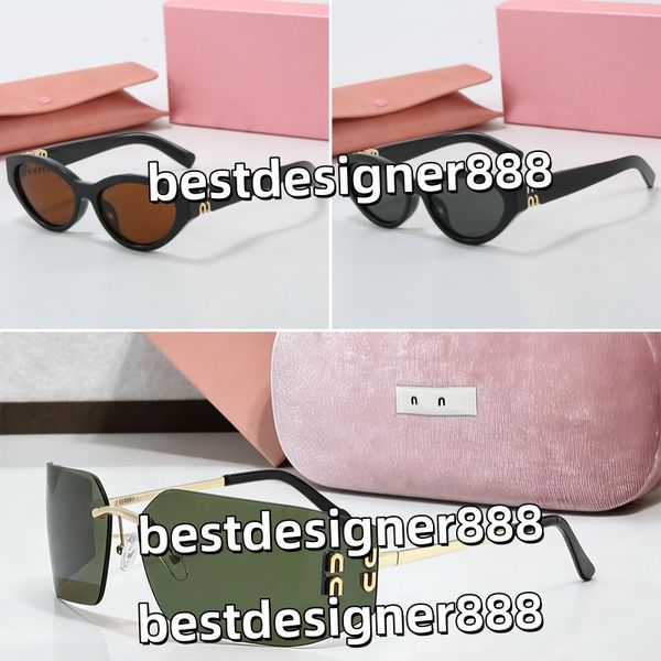 

Sunglasses For Women Designer Womens Sunglasses Mu54YS Wrap Eyewear Top Quality With Box SMIU Mi Lady Eyeglass Big Frame Vintage MiuSun Glases
