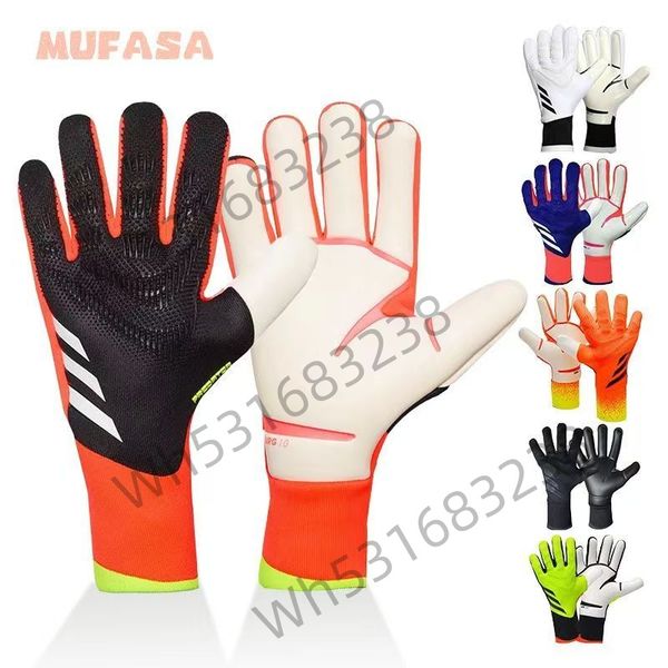

New URG2.0 Latex Palm Professional Football Goalkeeper Gloves New Falcon Goalkeeper Gloves Thickened Anti slip Professional Latex Wear resistant and Breathable, Yellow-orange