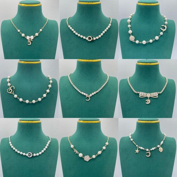 

Pearl Chain Luxury Necklace New Designer Jewelry Long Chain Gifts for Women Boutique Pendant Necklace Winter Birthday Travel Charm Jewelry Necklace