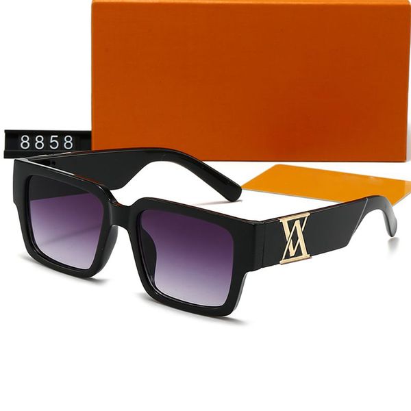 

Designer Womens Sunglasses Large Frame Vacation Sunglass Outdoors 8 Colors Men Eyeglasses Letters Polarized Sun Glass Adumbral