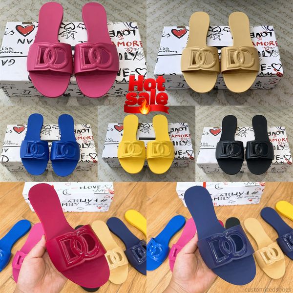 

Slippers designer slippers Sandals Designer sandals flip flops designer Luxury Designers Slipper Woman 2025 Summer Sandals Beach Slides Women Slippers Ladies box, Red
