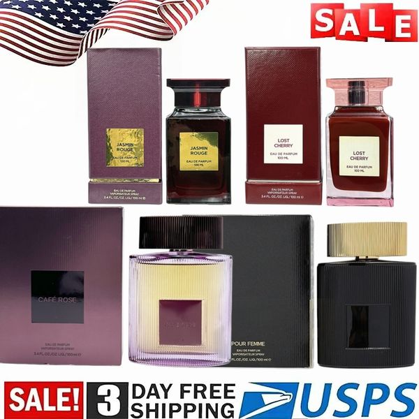 

US Fast Delivery Women Perfume Fragrance Lost Cherry Jasmin Rouge Cafe Rose Parfum Long Lasting Smell Female Cologne Spray 877