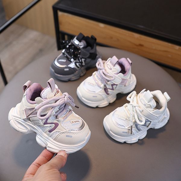 

Free shipping kids trainers kids sneakers kids designer sneakers baby shoes Boys' and girls' shoes toddler designer shoes Size 24-37, Purple-1
