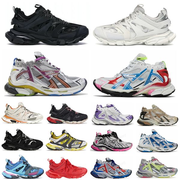 

Desinger Casual Shoes Runner 7 7.0 Track Led Sneaker Tracks 3 3.0 Platform Sneakers Luxury Paris Gomma Leather Trainer Extraordinary Runners Mens Trainers 35-46, Blue