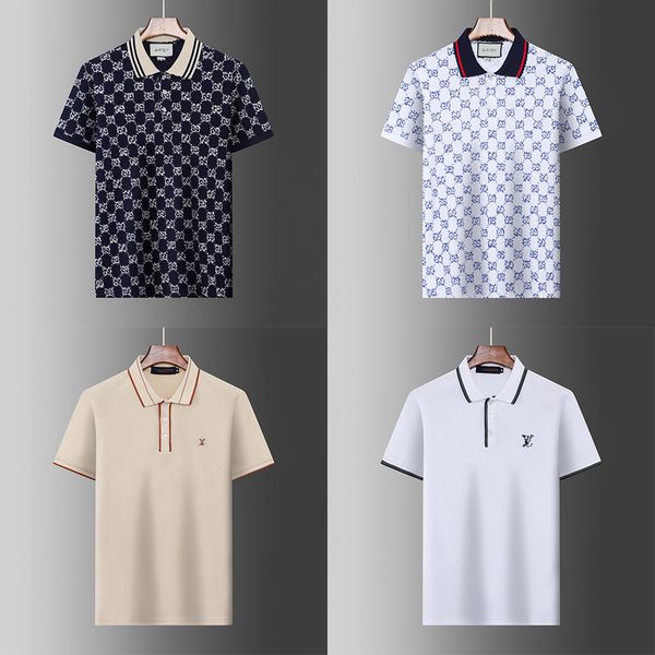 

Fashionable summer short-sleeved designer clothes luxurious short-sleeved men's shirts polo shirts 04, # color 4