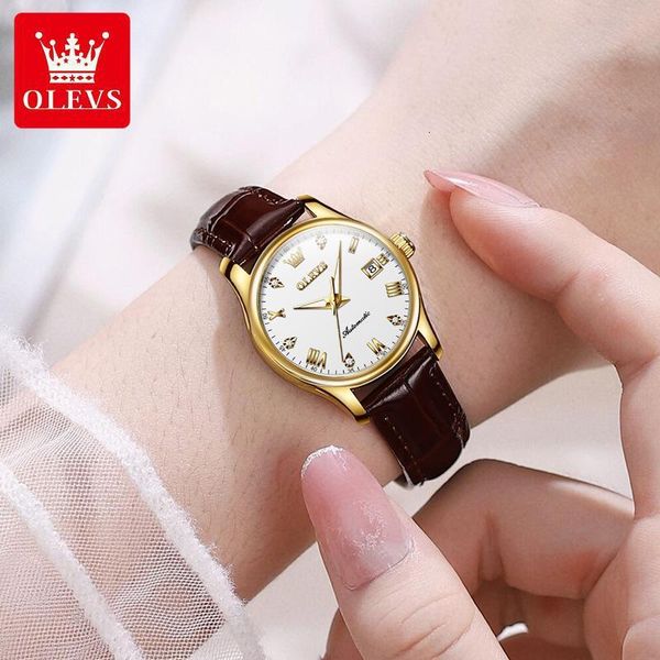 Designer Watches Fashionable Luxury Olys Brand Elegance Lightweight Waterproof Night Light Mechanical Women's