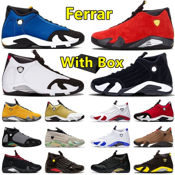 

2026 14 14s with box mens basketball shoes Ferrar Laney Thunder Black Toe Bred Candy Cane men trainers sports sneakers sneaker, Color#1
